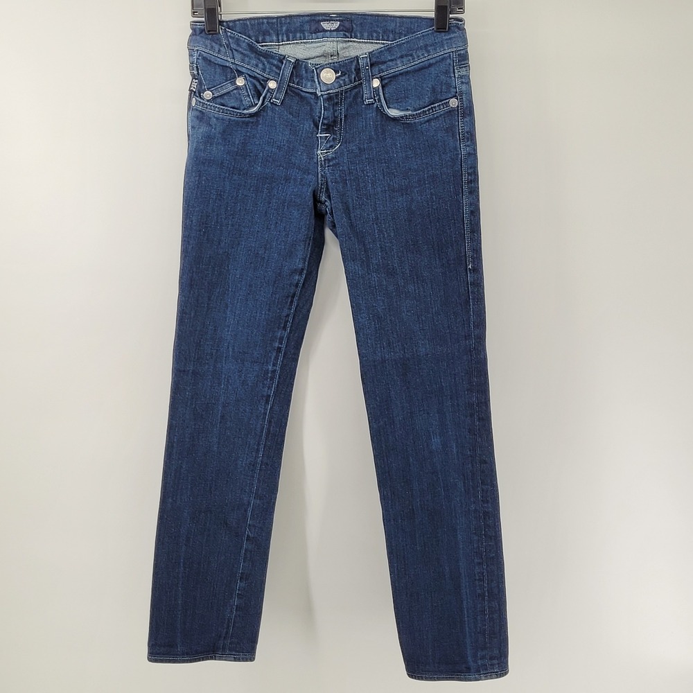 Rock & Republic Stella Jeans Womens‎ 26 Blue Bold Straight Leg Low Rise STL0250